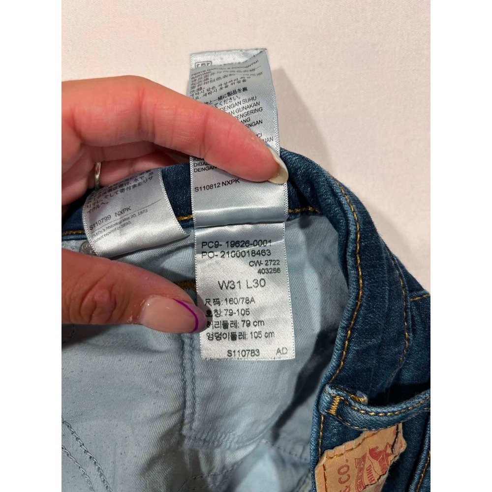 Levis 311 Shaping Skinny Jeans Womens 31x30 Dark Wash Blue Denim 19626-0001 - Picture 3 of 10
